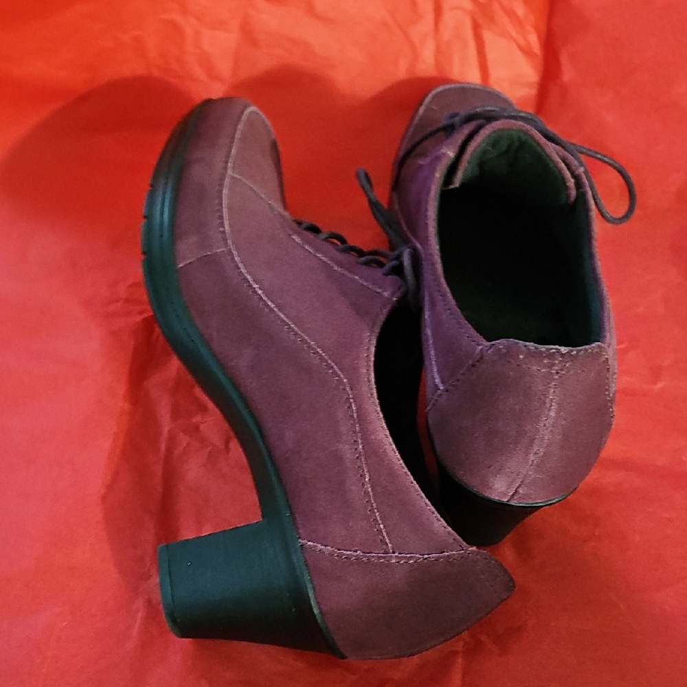 Clarks Red and Purple Ankle Boots - Picture 4 of 11